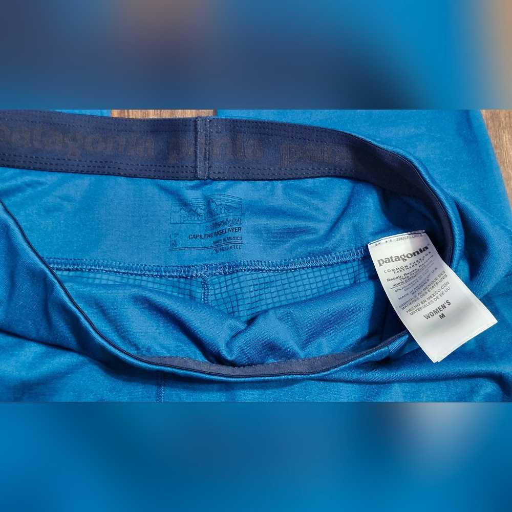 Patagonia Capilene Midweight Base Layer Teal Color Size Medium - Picture 3 of 5